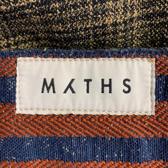 MYTHS Size 38 Yellow Black Plaid Wool Cotton Zip Fly Dress Pants - Picture 6 of 9